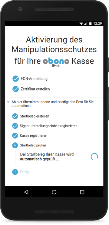 Aktivierung des Manipulationsschutzes mit obono