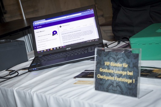 Die obono Registrierkasse am Ball der Vienna Business School